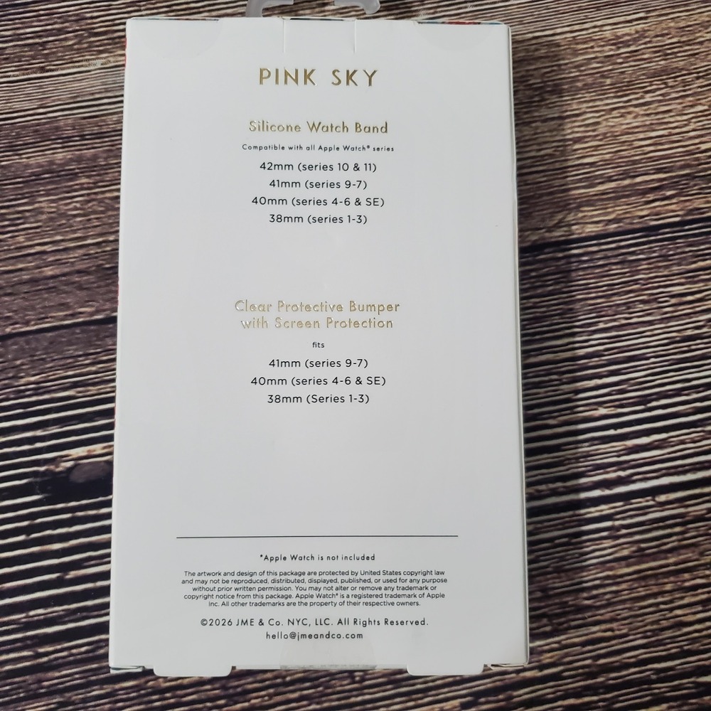 Apple Watch Band & Bumper & Screen Protection 42MM Strawberry Sky Blue White - Picture 3 of 3